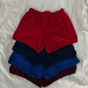 Soffe Women's High Waist Shorts - Red, Blue, Black